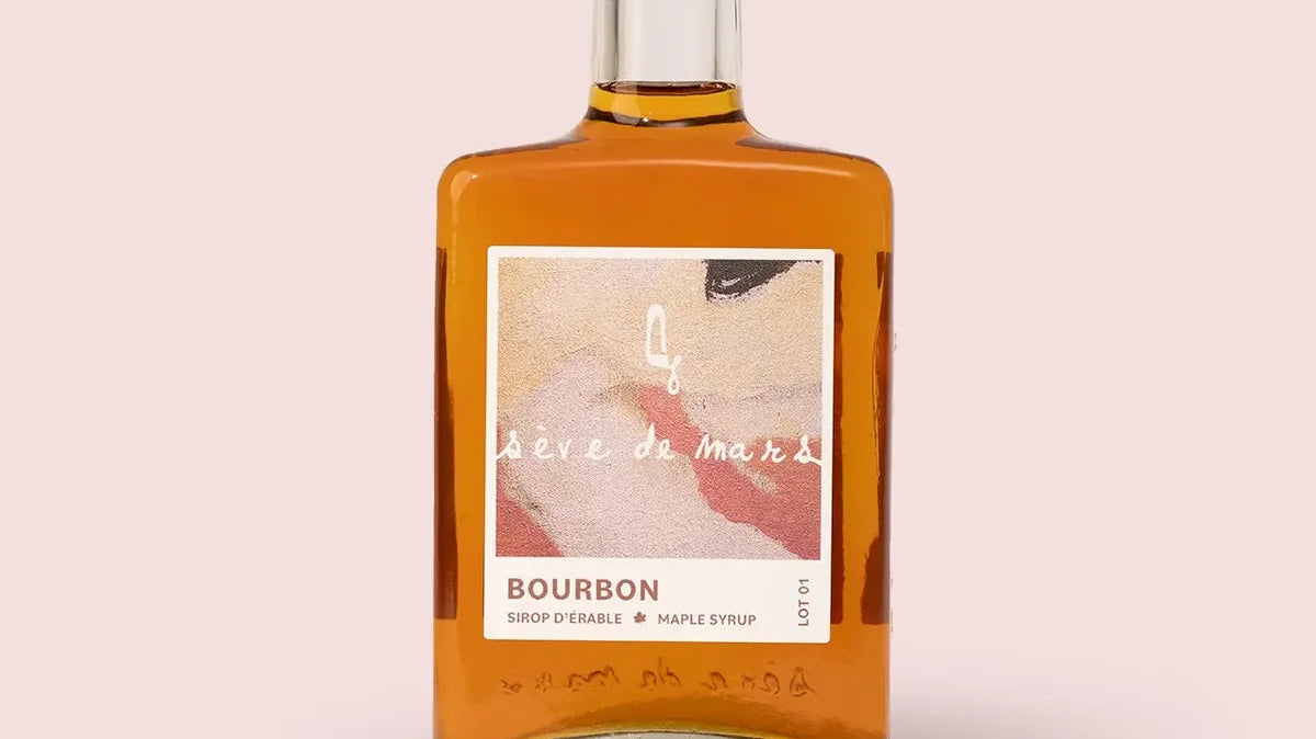 Sirop d'érable sève de mars vieilli en fût de chêne