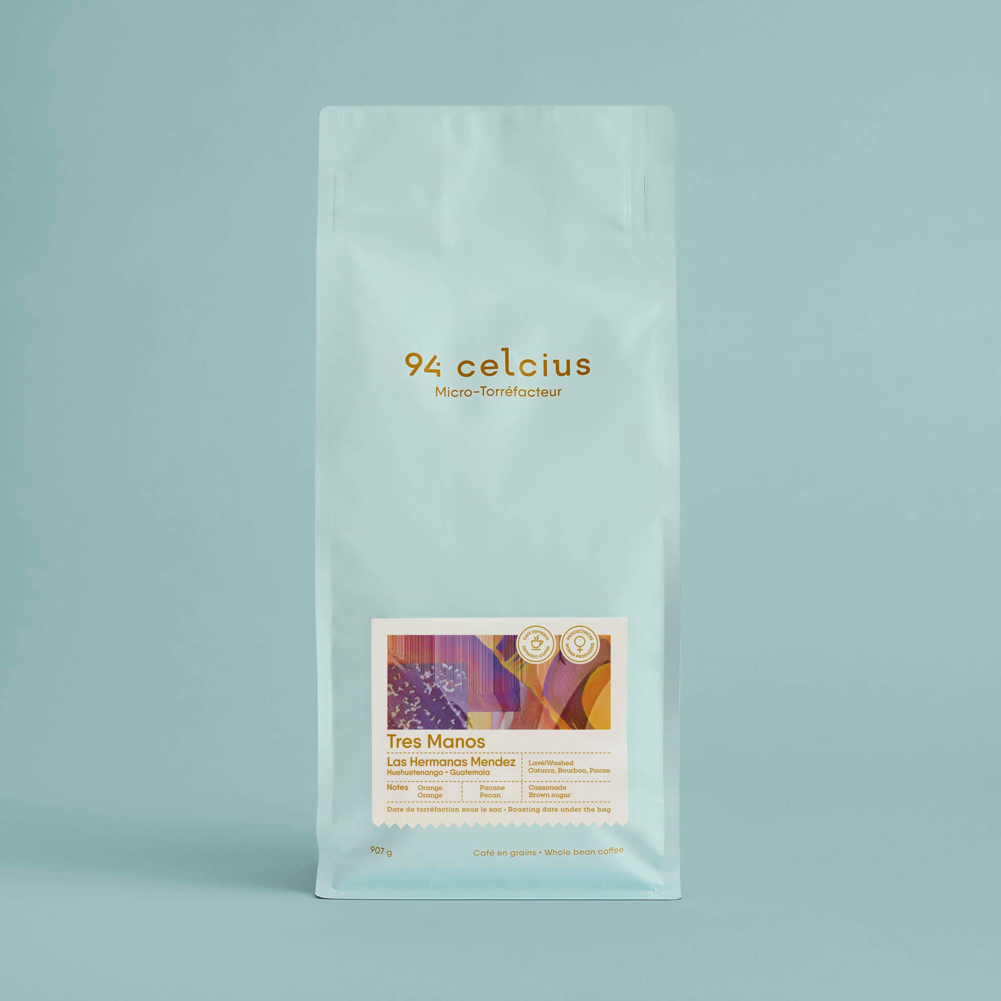 Très Manos café du guatemala parfait pour vos flat white