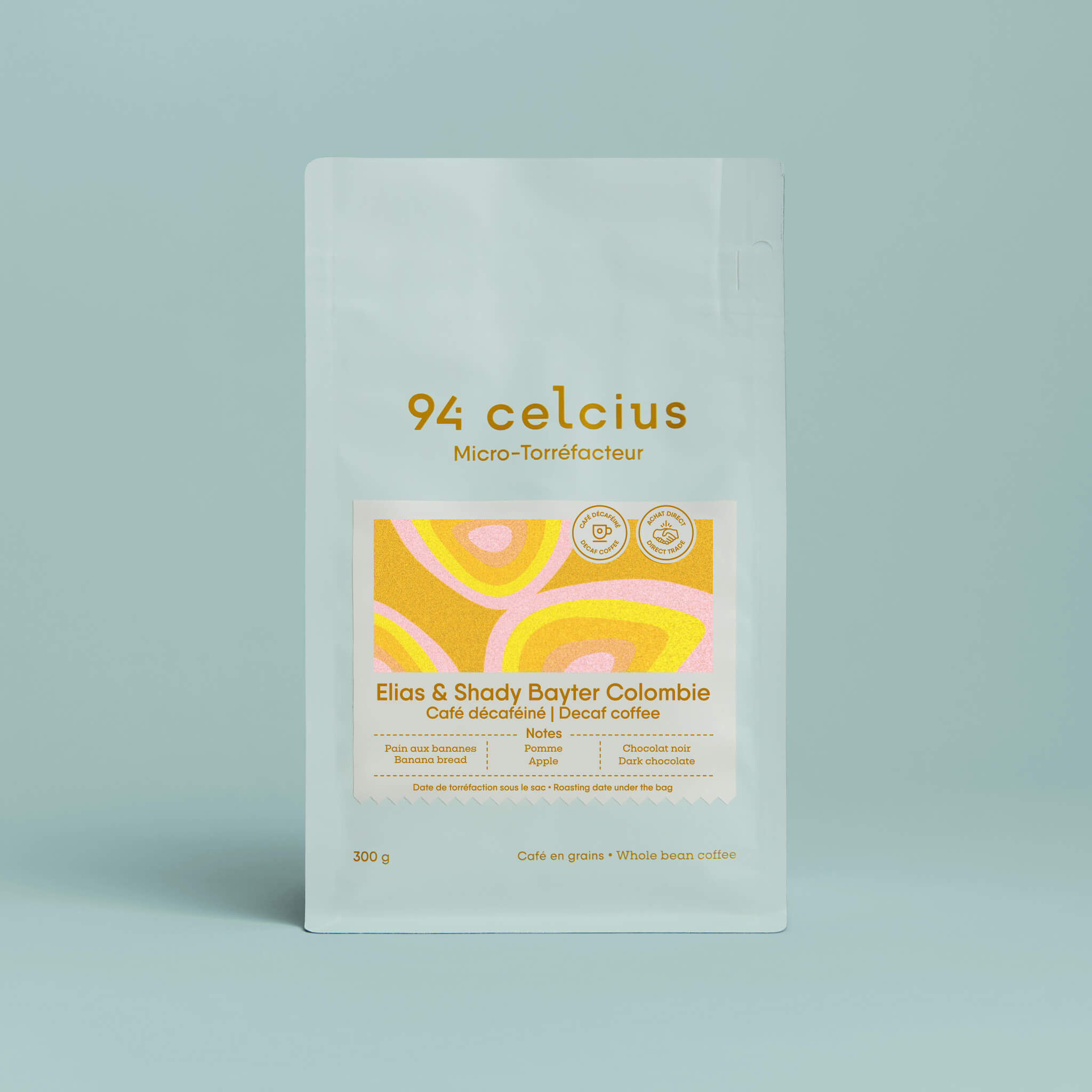 Le meilleur Café décaféiné pour espresso par le micro-torréfacteur 94 celcius