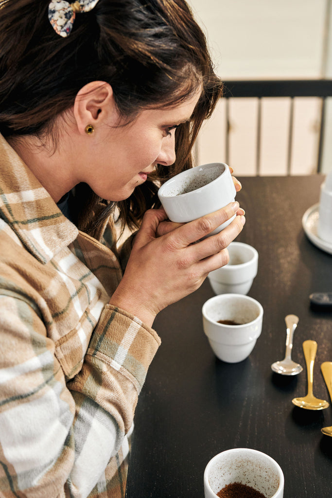 Atelier de cupping lors du café collectif