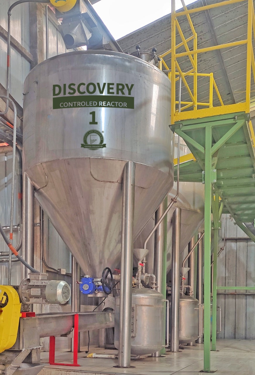 Grande cuve pour la fermentation anaérobique du café