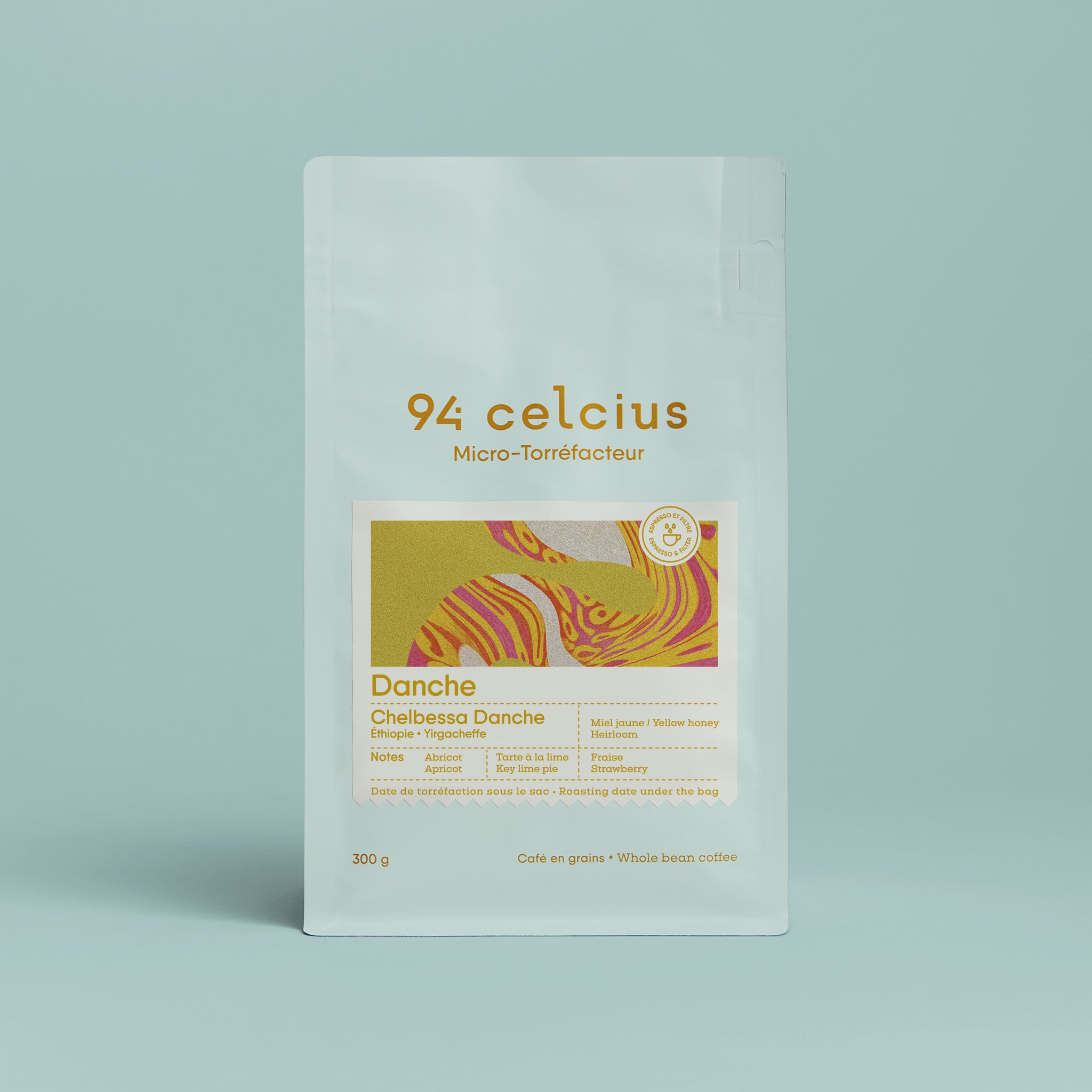 Danche éthiopie miel jaune 300g