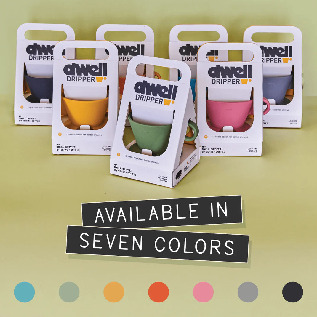 Multiple couleurs du Dwell Dripper par Verve torréfacteur de café